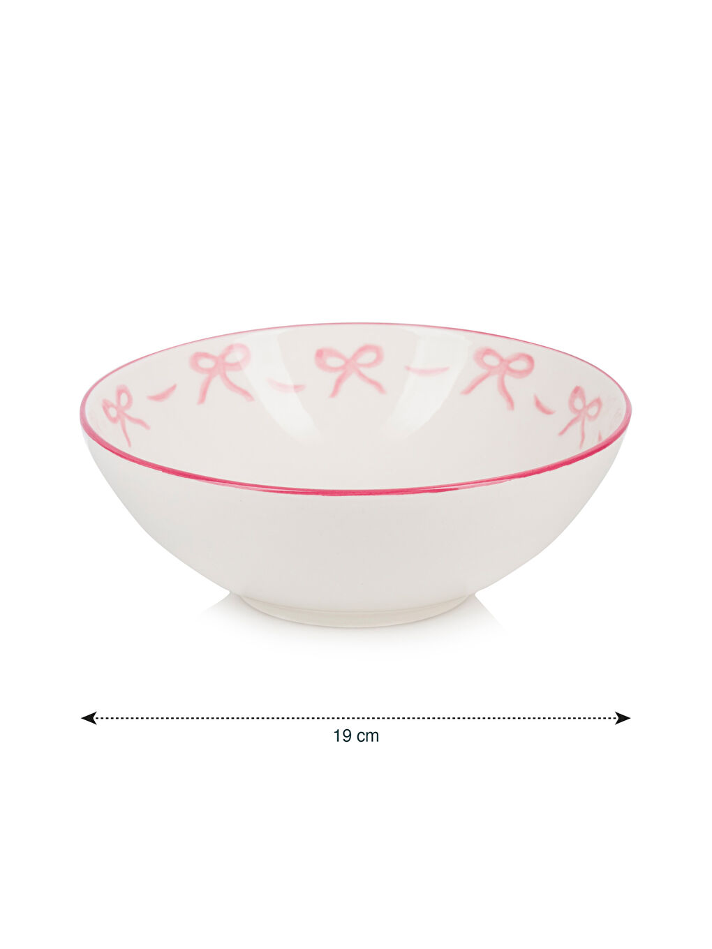 Керамическая салатница с принтом Бант 19 см-3