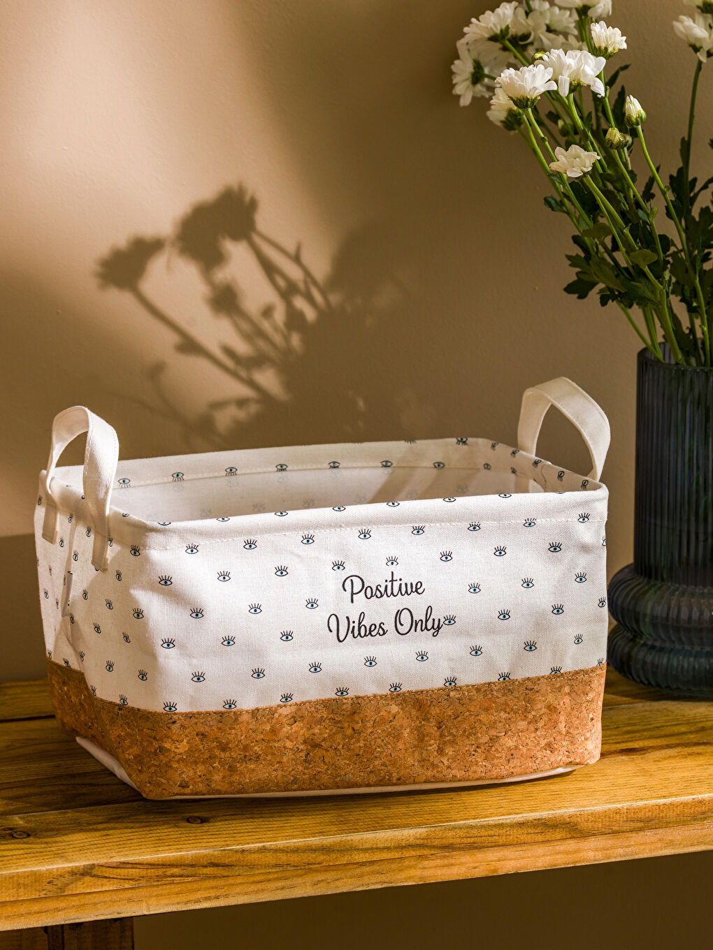 LCW HOME Eye Printed Basket 29 cm -S5DL23Z8-F9C