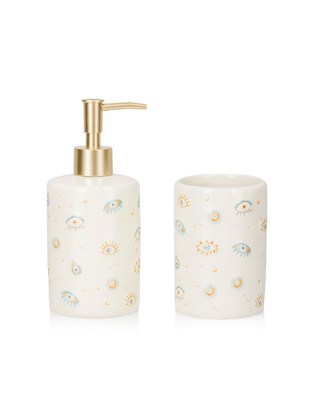 Eye Printed Ceramic Bath Set -S5DL29Z8-TH0