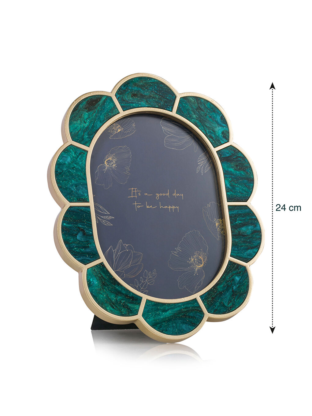 LCW HOME Yeşil Desenli Fotoğraf Çerçevesi 24 cm - 4