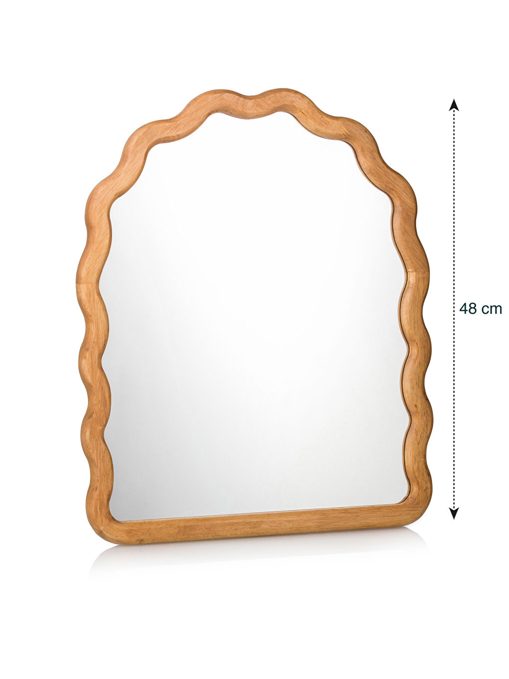 LCW HOME Kahverengi Ahşap Çerçeveli Ayna 48 cm - 3
