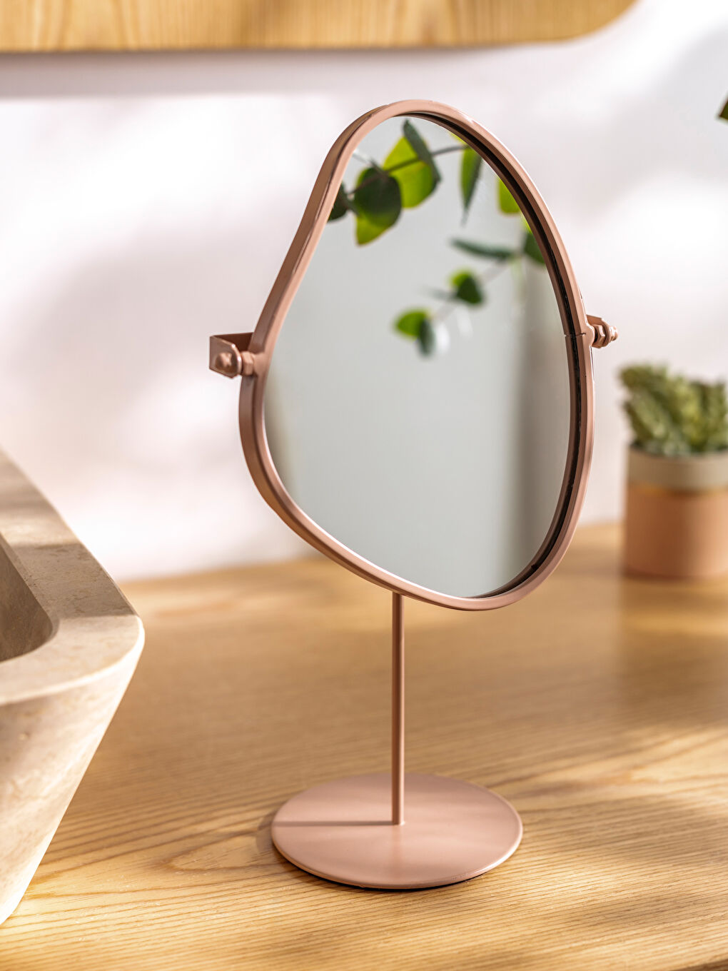 LCW HOME Renksiz Masaüstü Ayaklı Ayna 30 cm