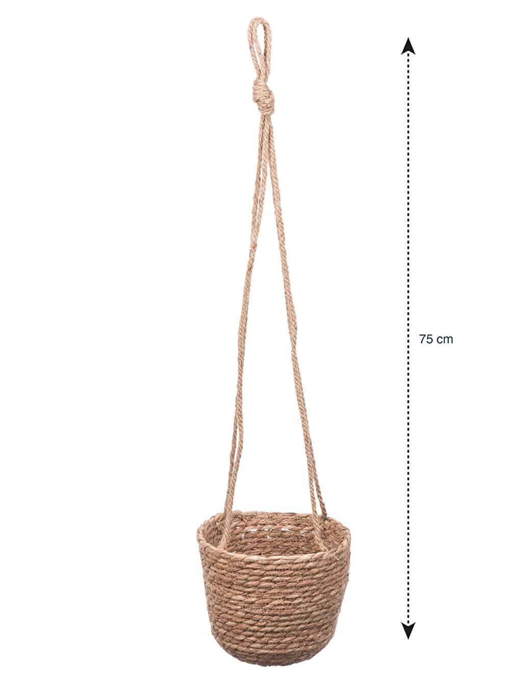 LCW HOME Kahverengi Hasır İpli Çiçek Saksısı 75 cm - 3