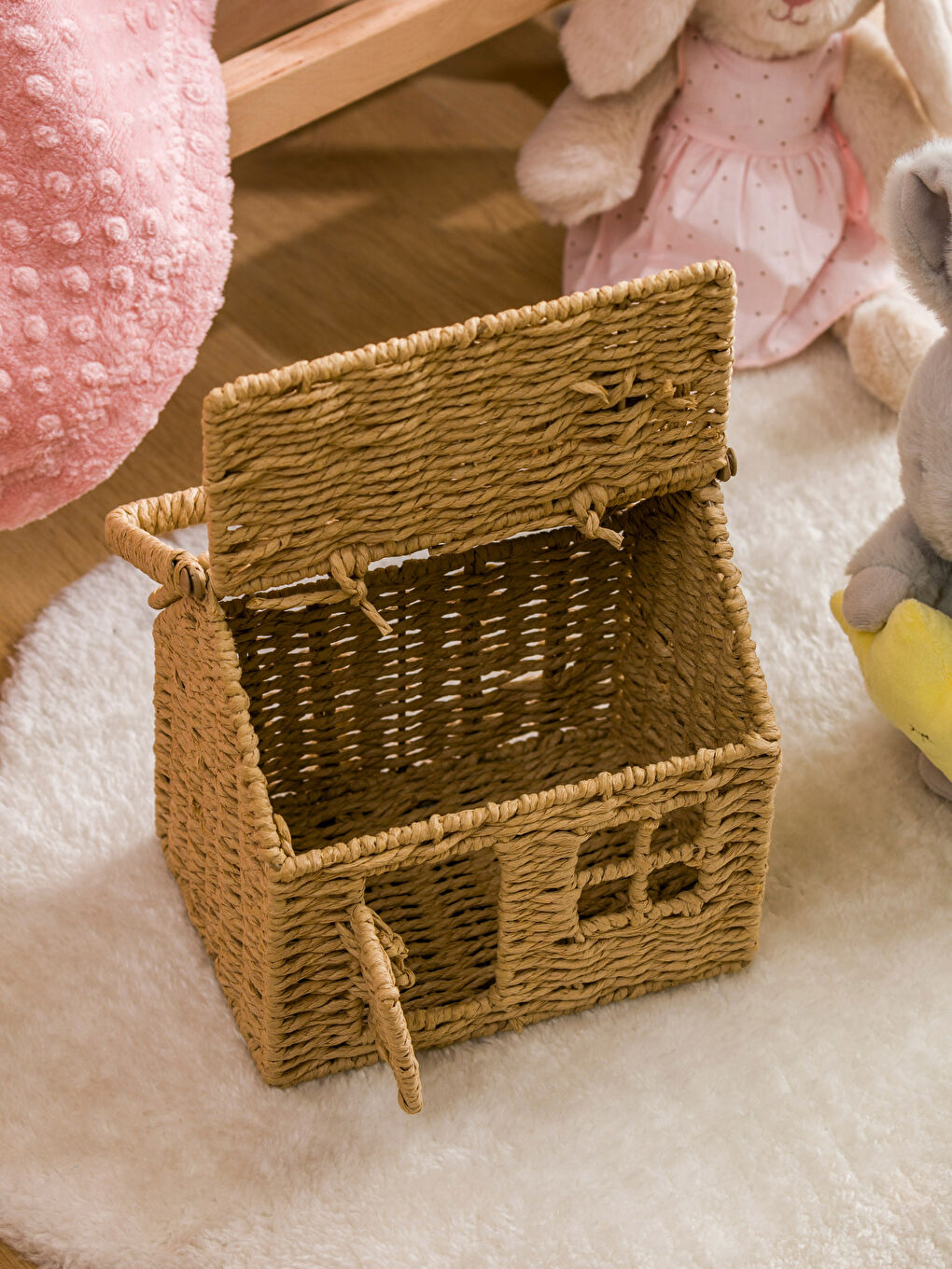 Home-Looking Wicker Basket 34 cm -S5DS84Z8-DEA