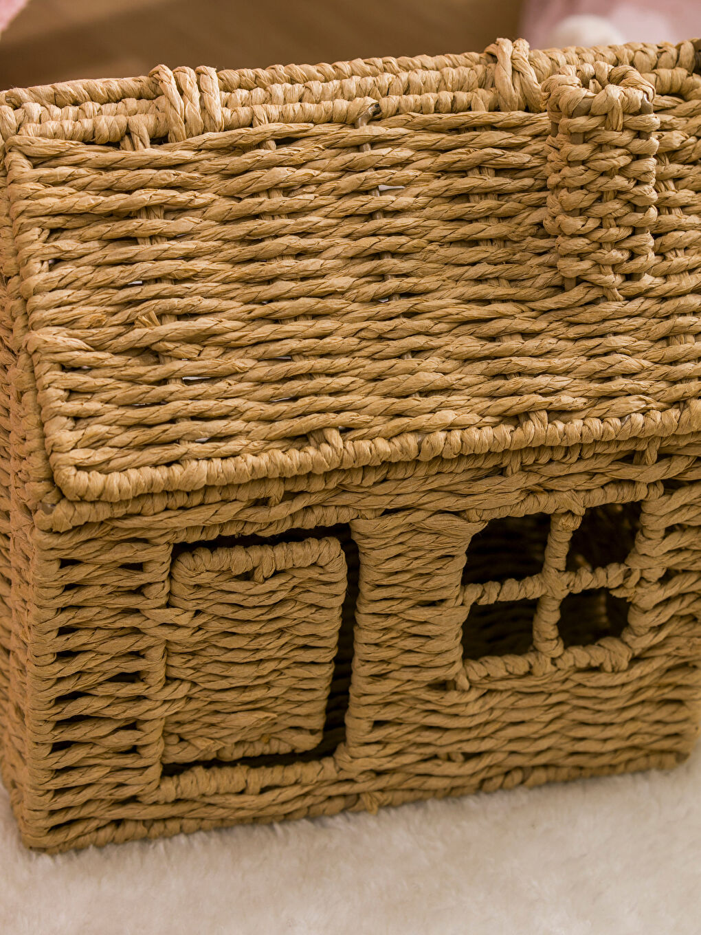 Home-Looking Wicker Basket 34 cm -S5DS84Z8-DEA