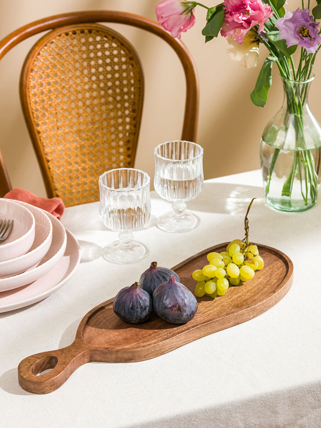 LCW HOME Kahverengi Ahşap Sunum Tabağı 45 cm
