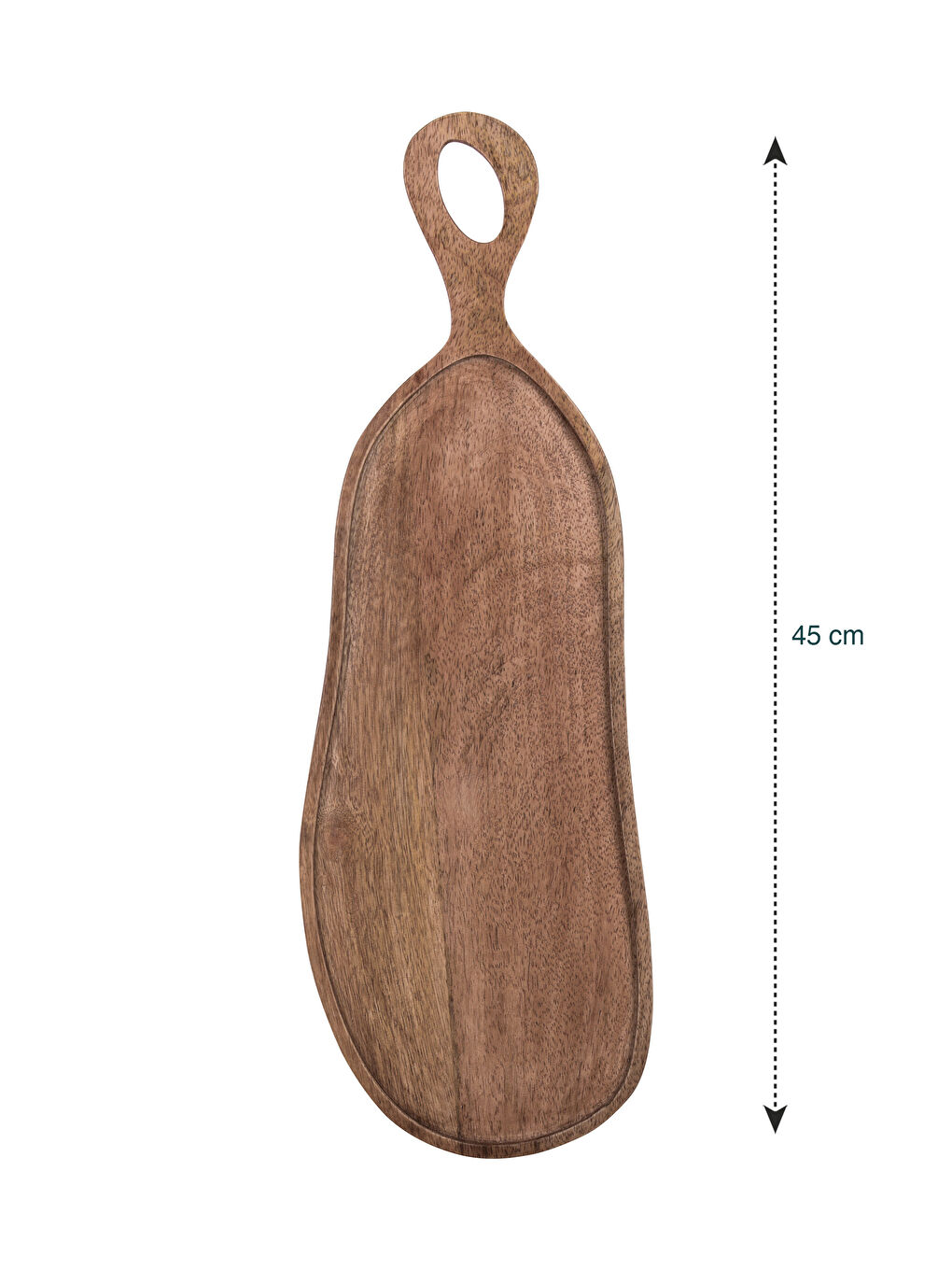 LCW HOME Kahverengi Ahşap Sunum Tabağı 45 cm - 3