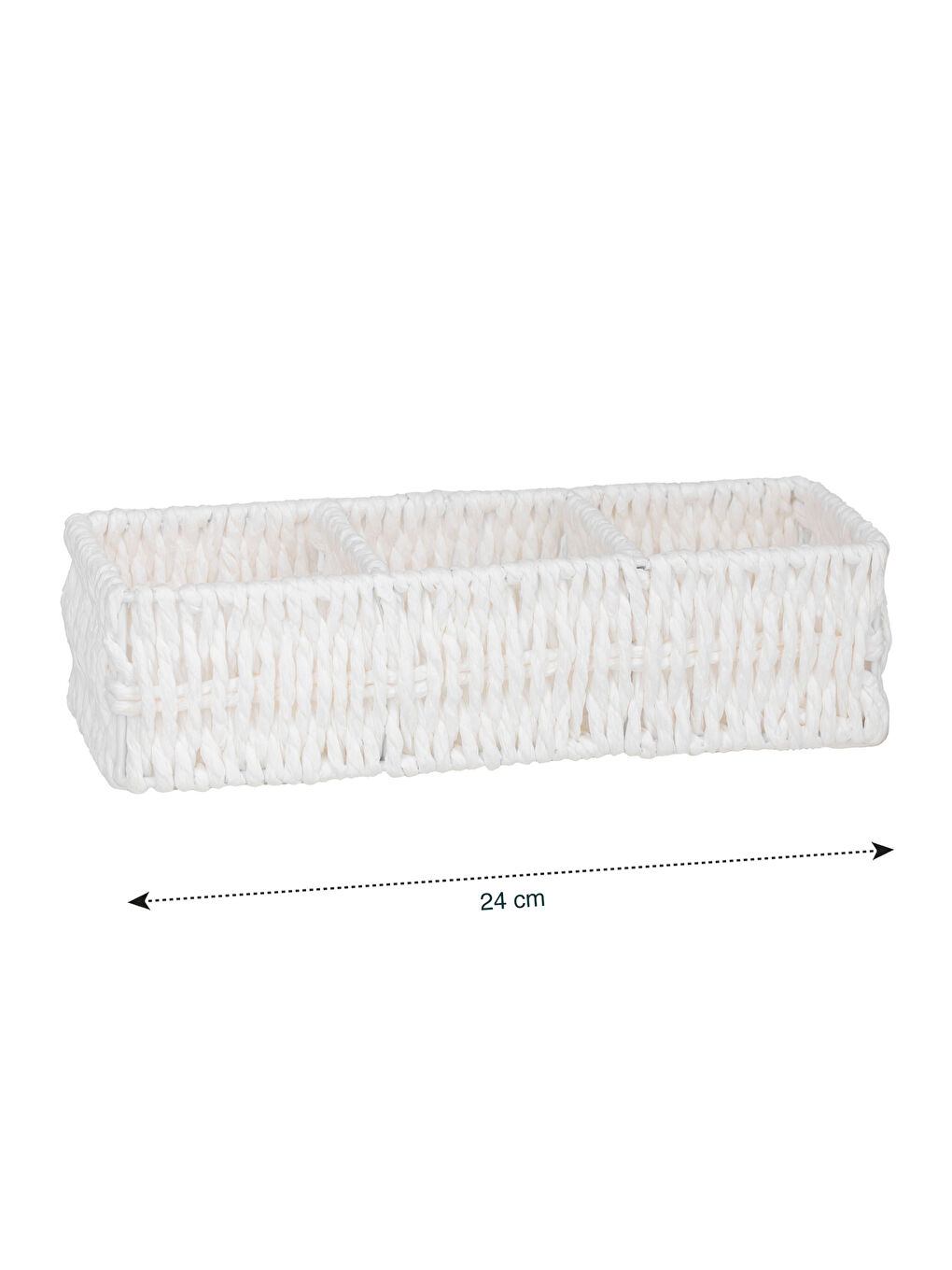 3-Compartment Decorative Organizer 24 Cm -S5DV10Z8-J5E