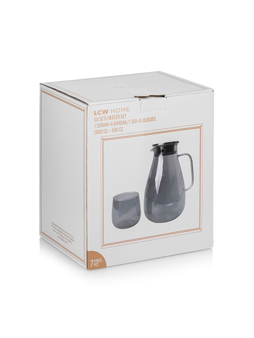 Antrasit Sürahi ve Bardak Takımı-4