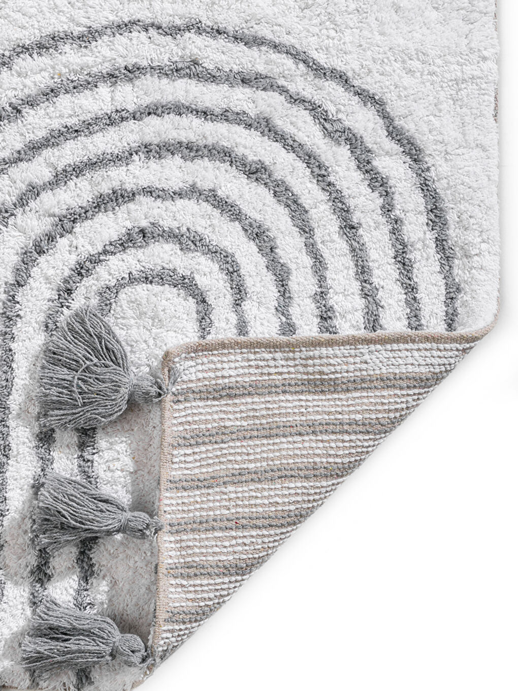 Tasseled Bath Mat 50x80 Cm -S5ED04Z8-F9C