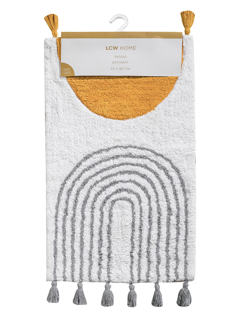 Tasseled Bath Mat 50x80 Cm -S5ED04Z8-F9C