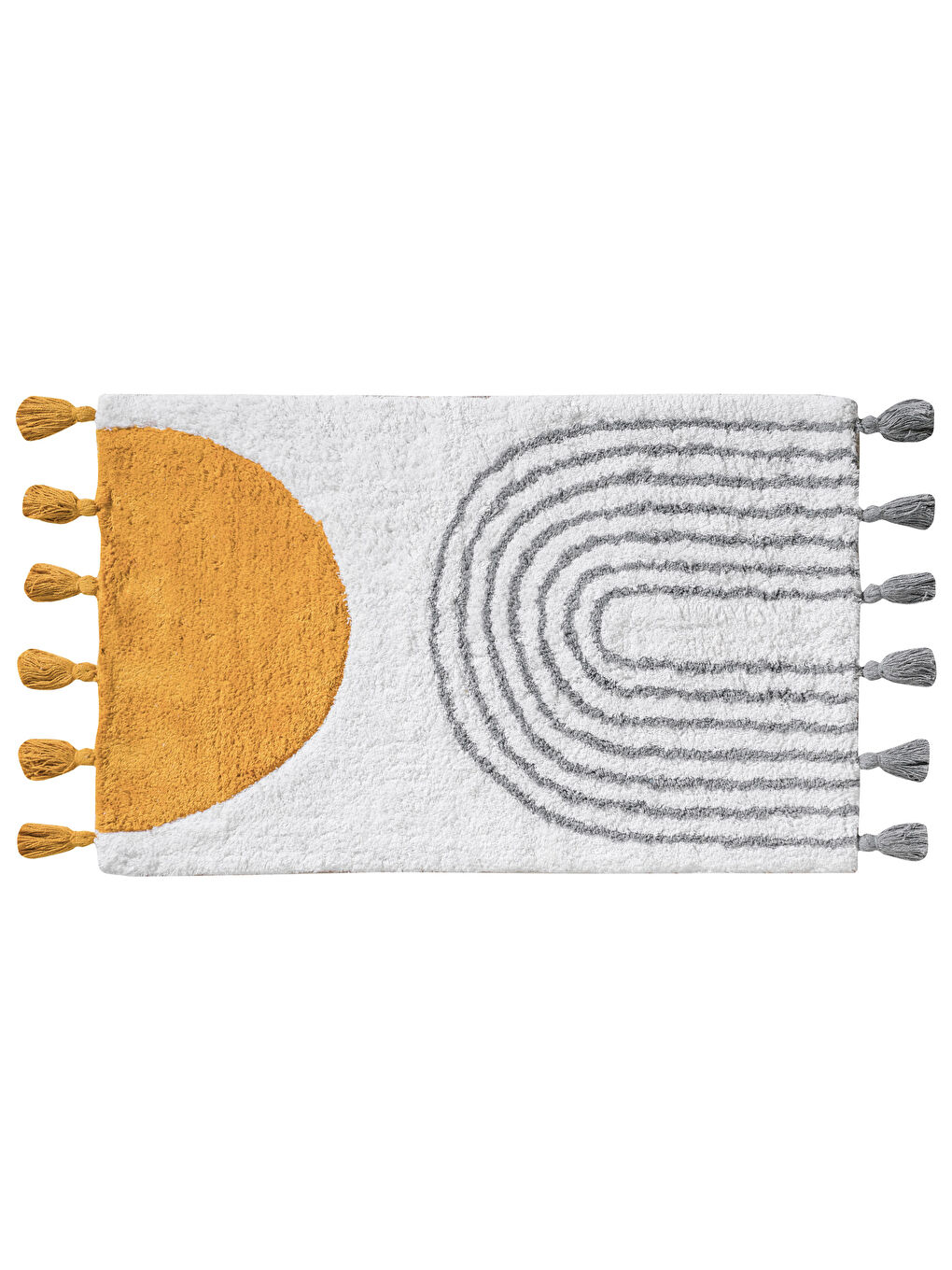 Tasseled Bath Mat 50x80 Cm -S5ED04Z8-F9C