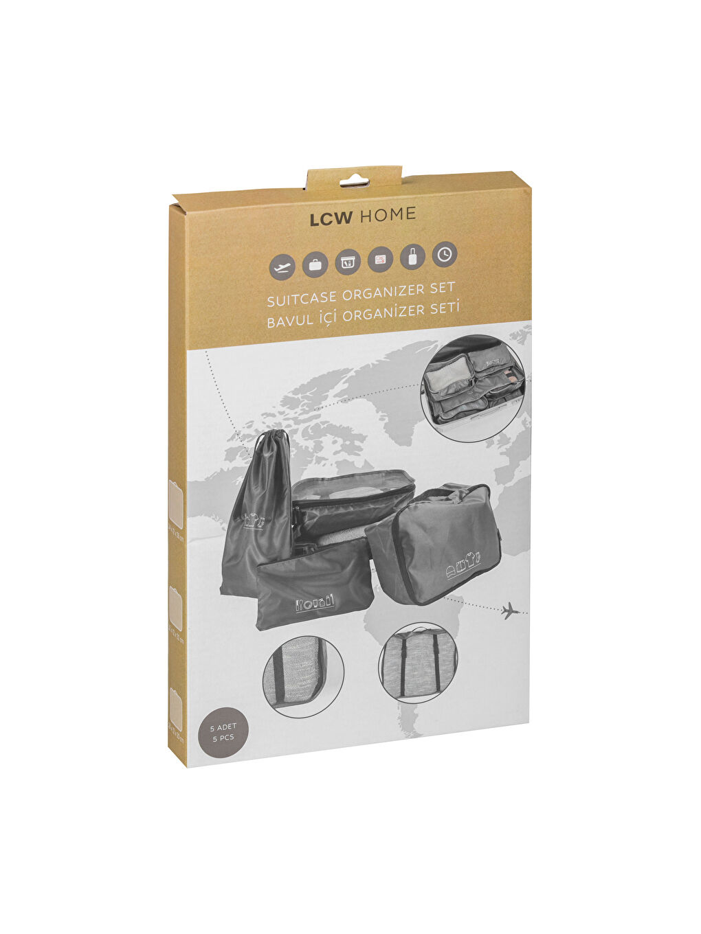 LCW HOME GREY Travel bag -S5EF72Z8-CWL