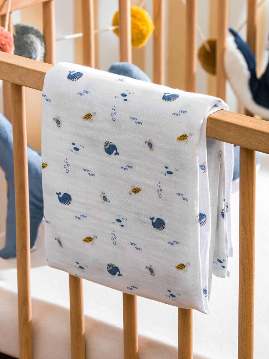 Couverture Bébé Mousseline Imprimée 90x100 cm-1