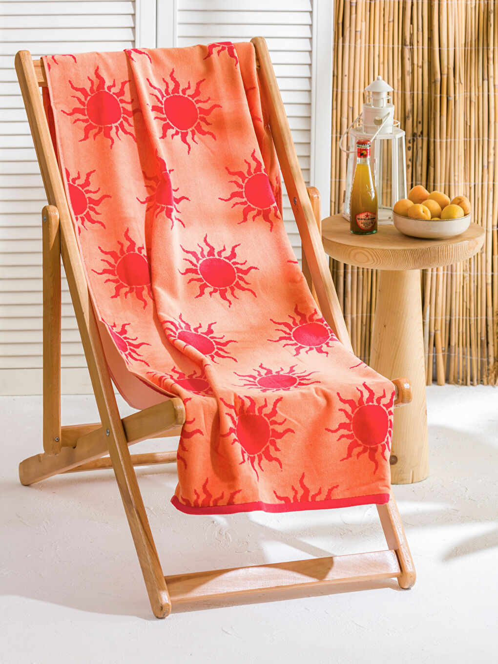 LCW ACCESSORIES Peškir za plažu za Žene sa štampom sunca 70x150 cm -S5FG69Z8-GBU