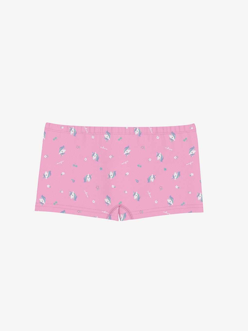 Pembe Beli Lastikli Kız Çocuk Boxer-1