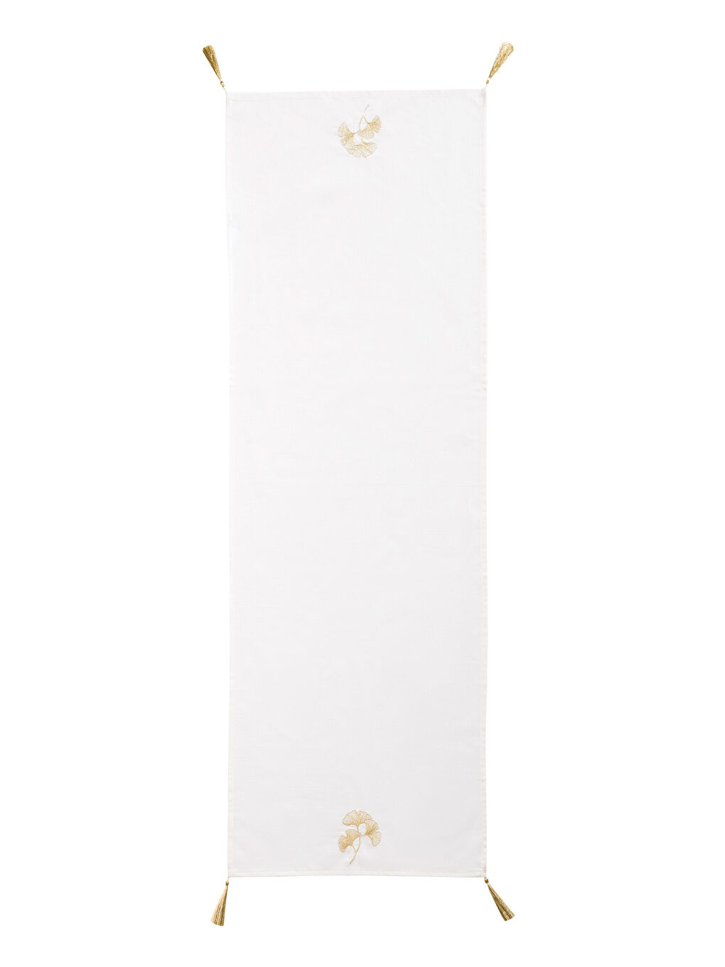 Leaf Embroidered Runner 45x150 cm -S5FI96Z8-J5E