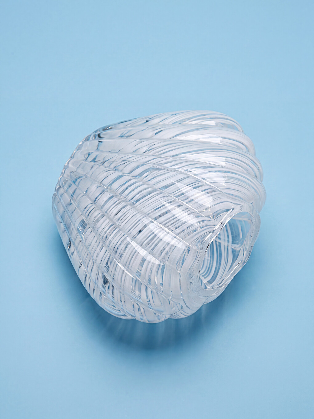 Sea Shell Figurine Glass Vase 15 Cm