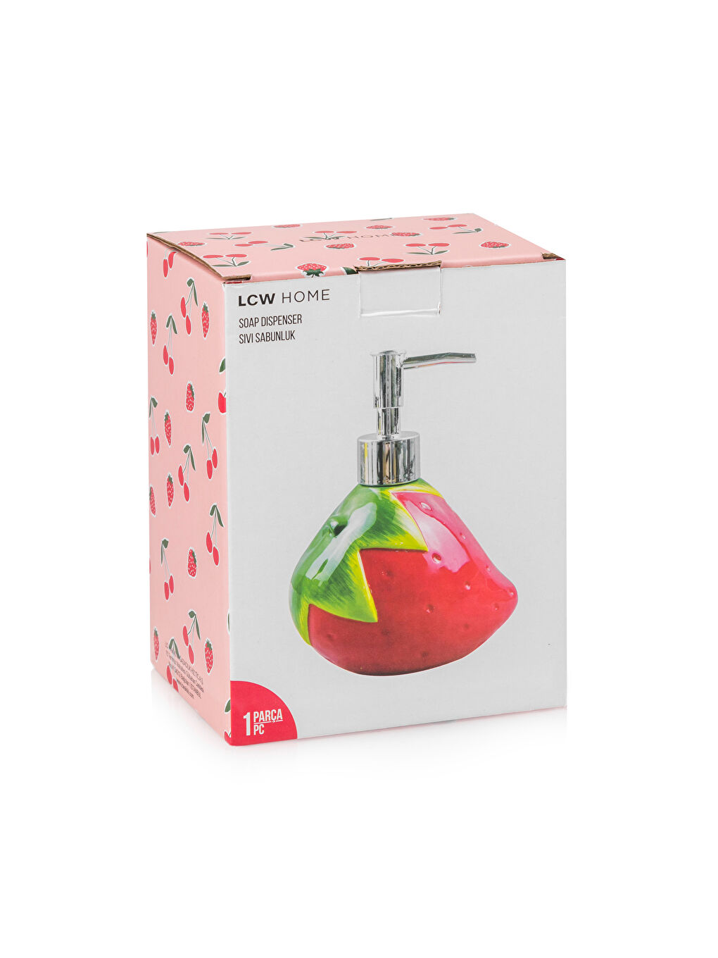 Strawberry Figured Ceramic Liquid Soap Dispenser -S5G736Z8-K90