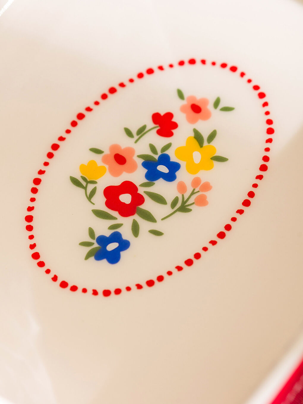 Floral Pattern Ceramic Baking Dish 27 cm -S5G979Z8-LTQ