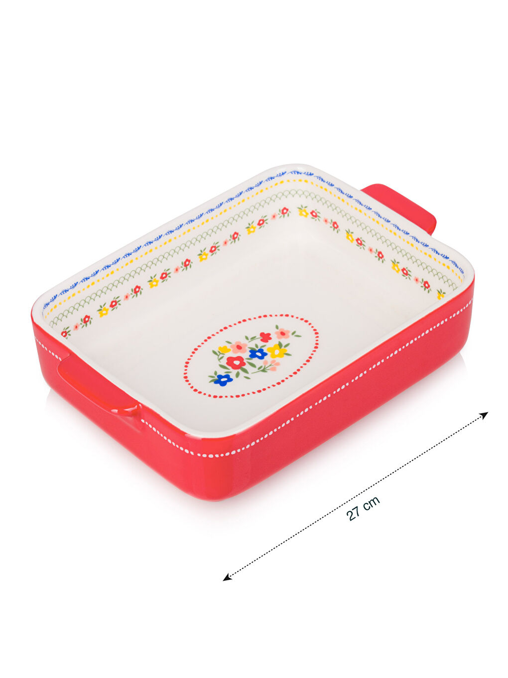 Floral Pattern Ceramic Baking Dish 27 cm -S5G979Z8-LTQ