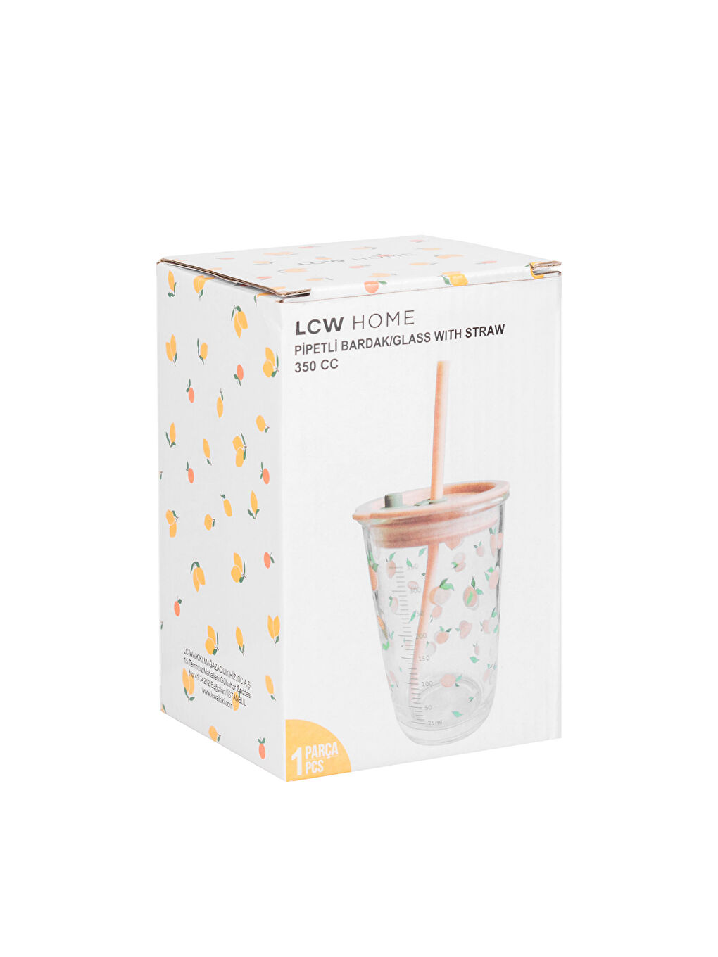 Printed Glass with Straw 350 ml -S5G983Z8-M0T