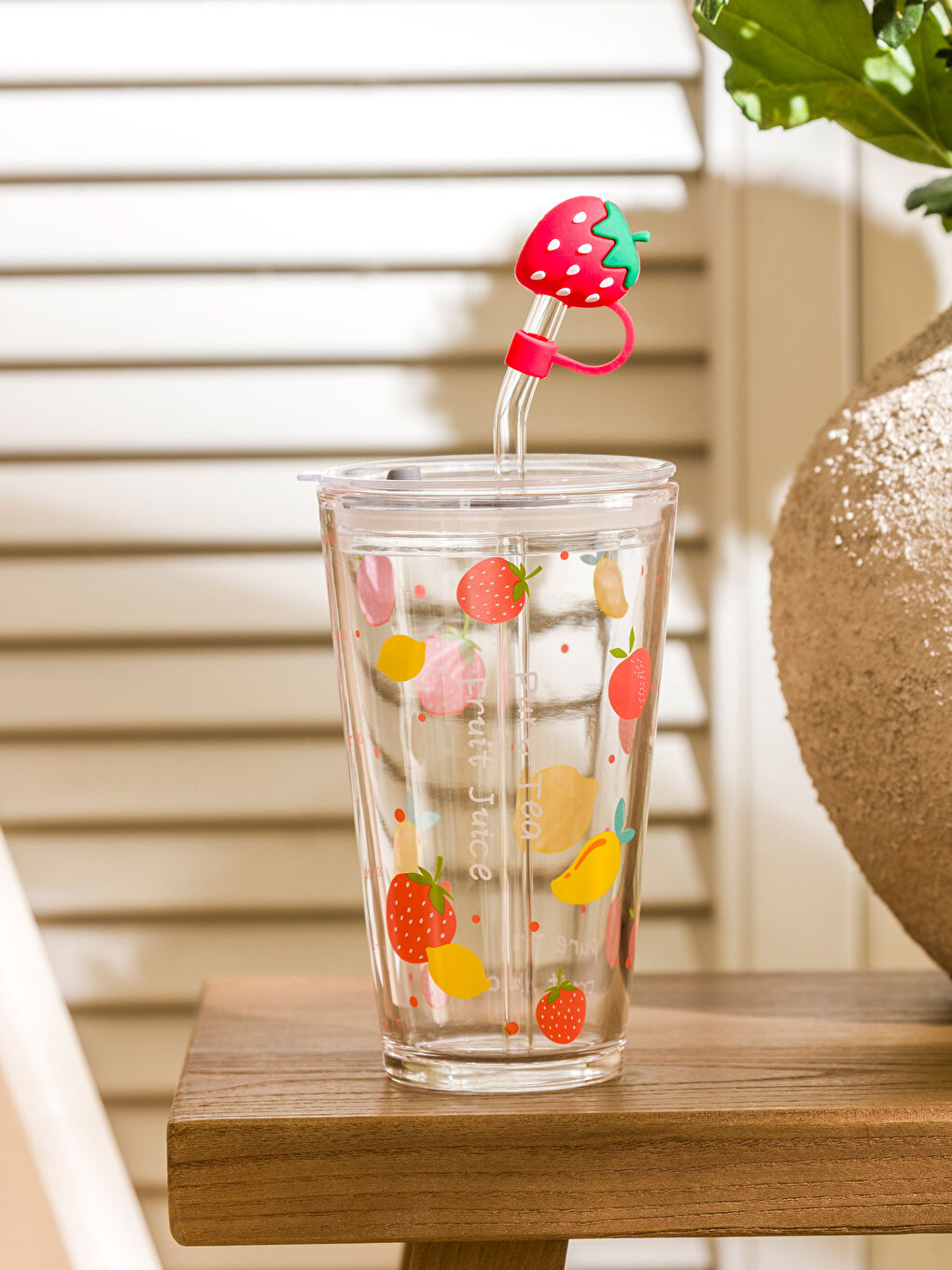 Printed Glass with Straw 400 ml -S5G986Z8-M0T