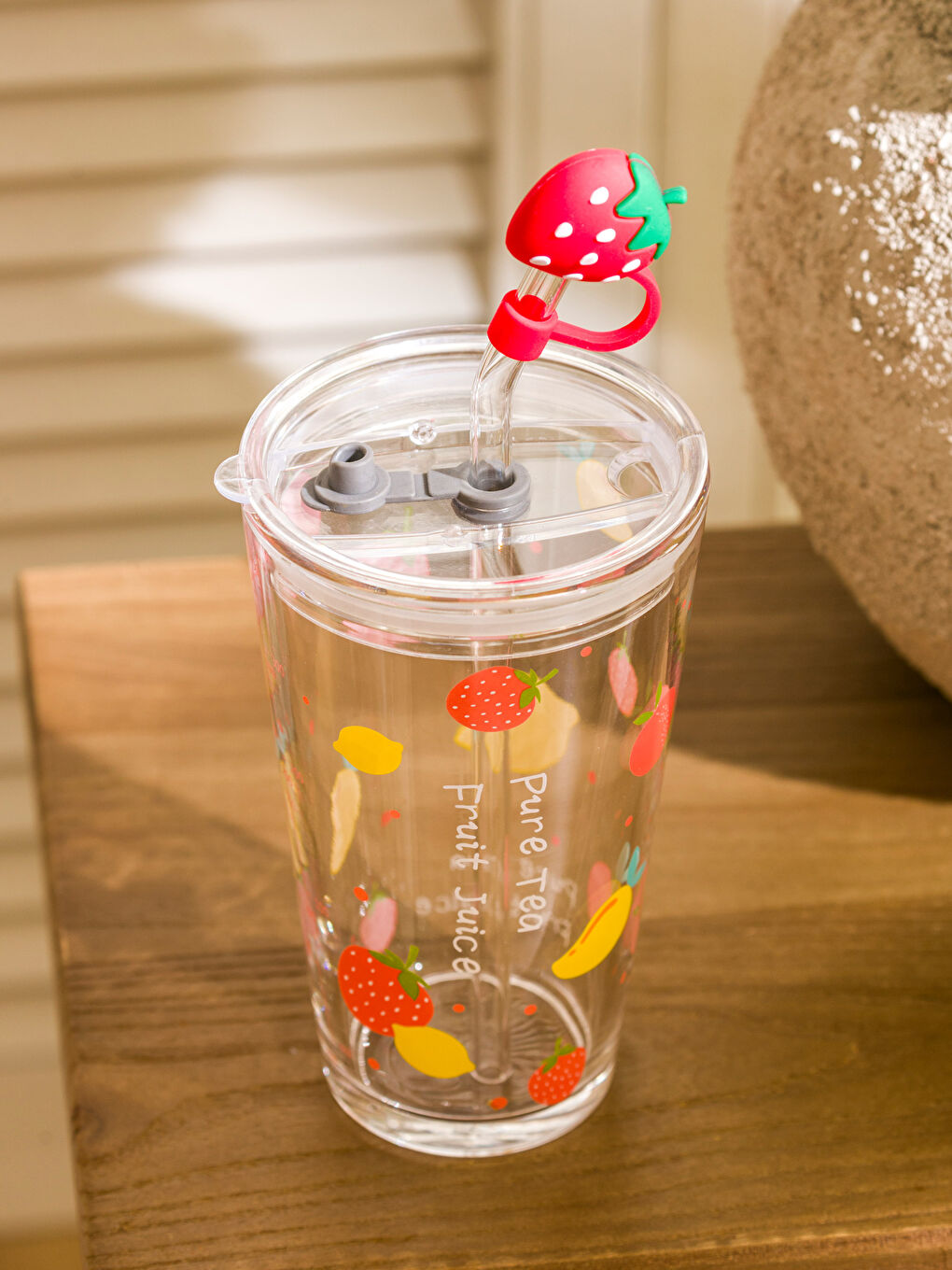 Printed Glass with Straw 400 ml -S5G986Z8-M0T