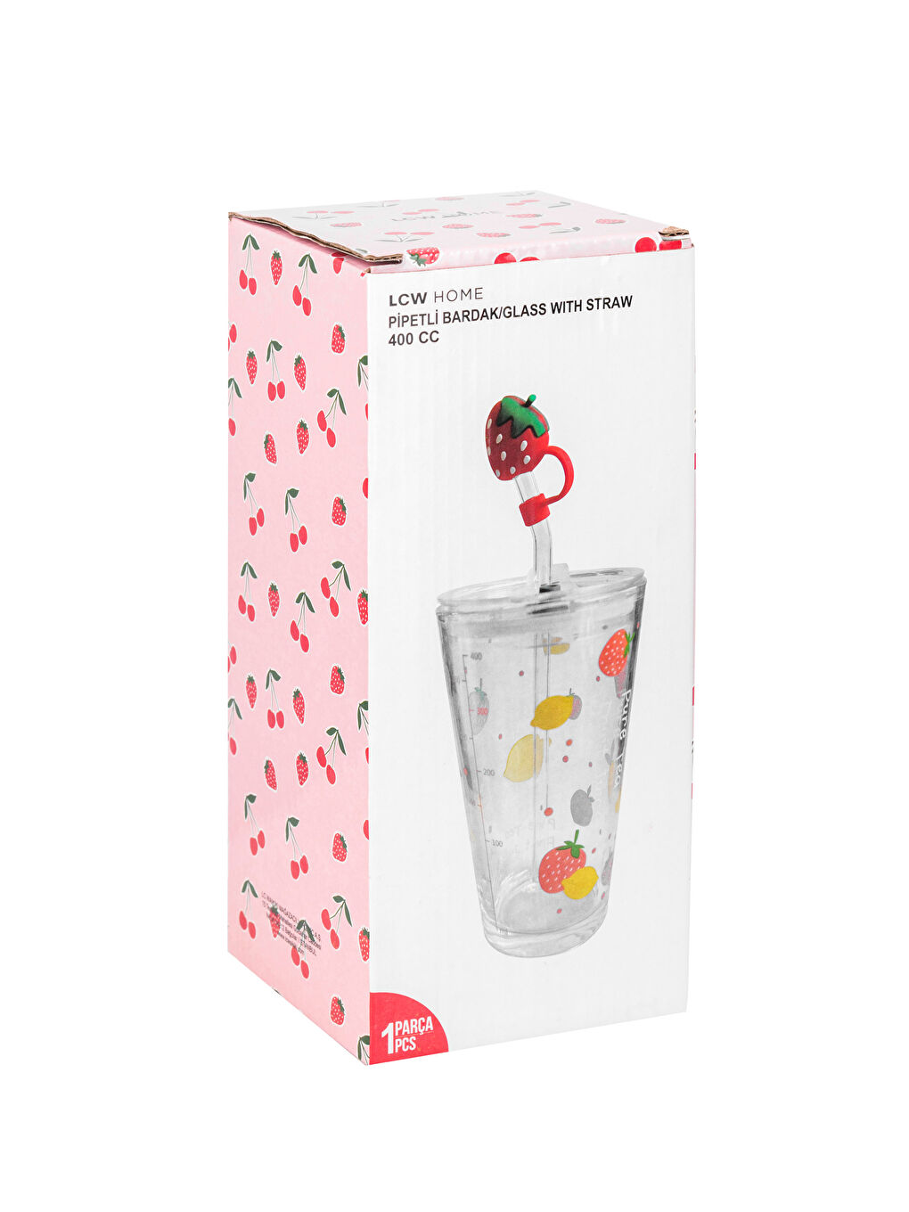 Printed Glass with Straw 400 ml -S5G986Z8-M0T