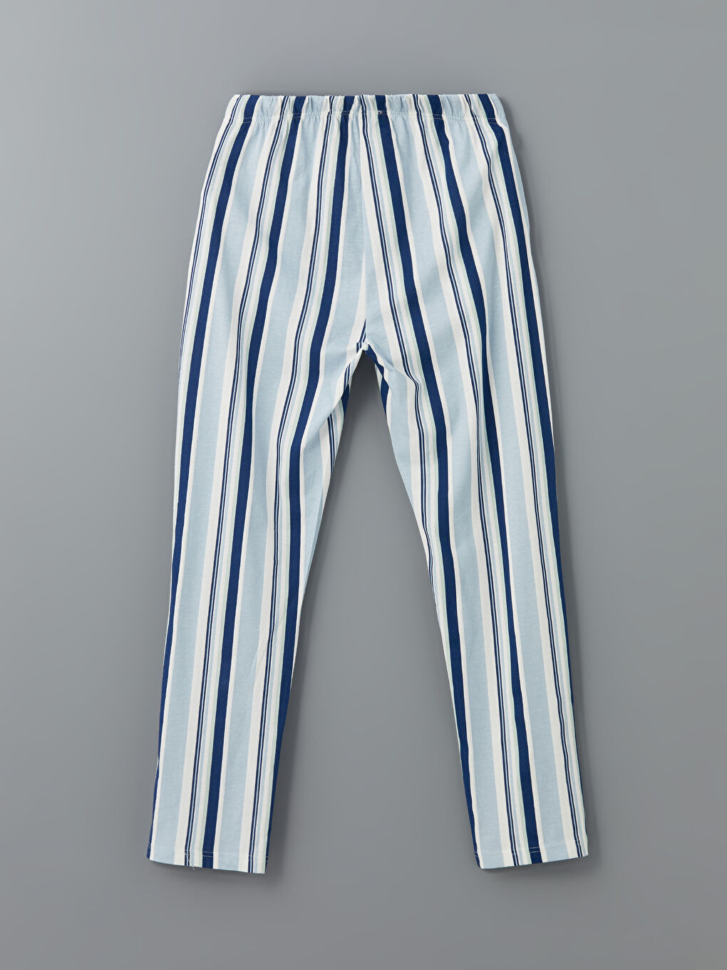 Beyaz Standart Kalıp Çizgili Erkek Pijama Altı-1