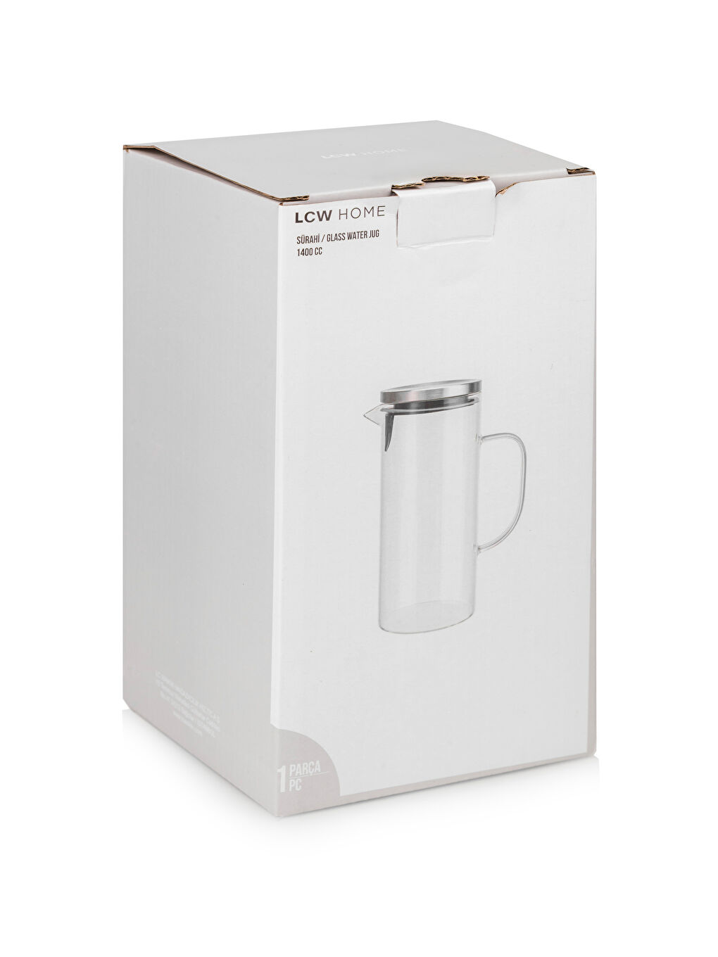 LCW ACCESSORIES Renksiz Metal Kapaklı Cam Sürahi 1400 ml - 3