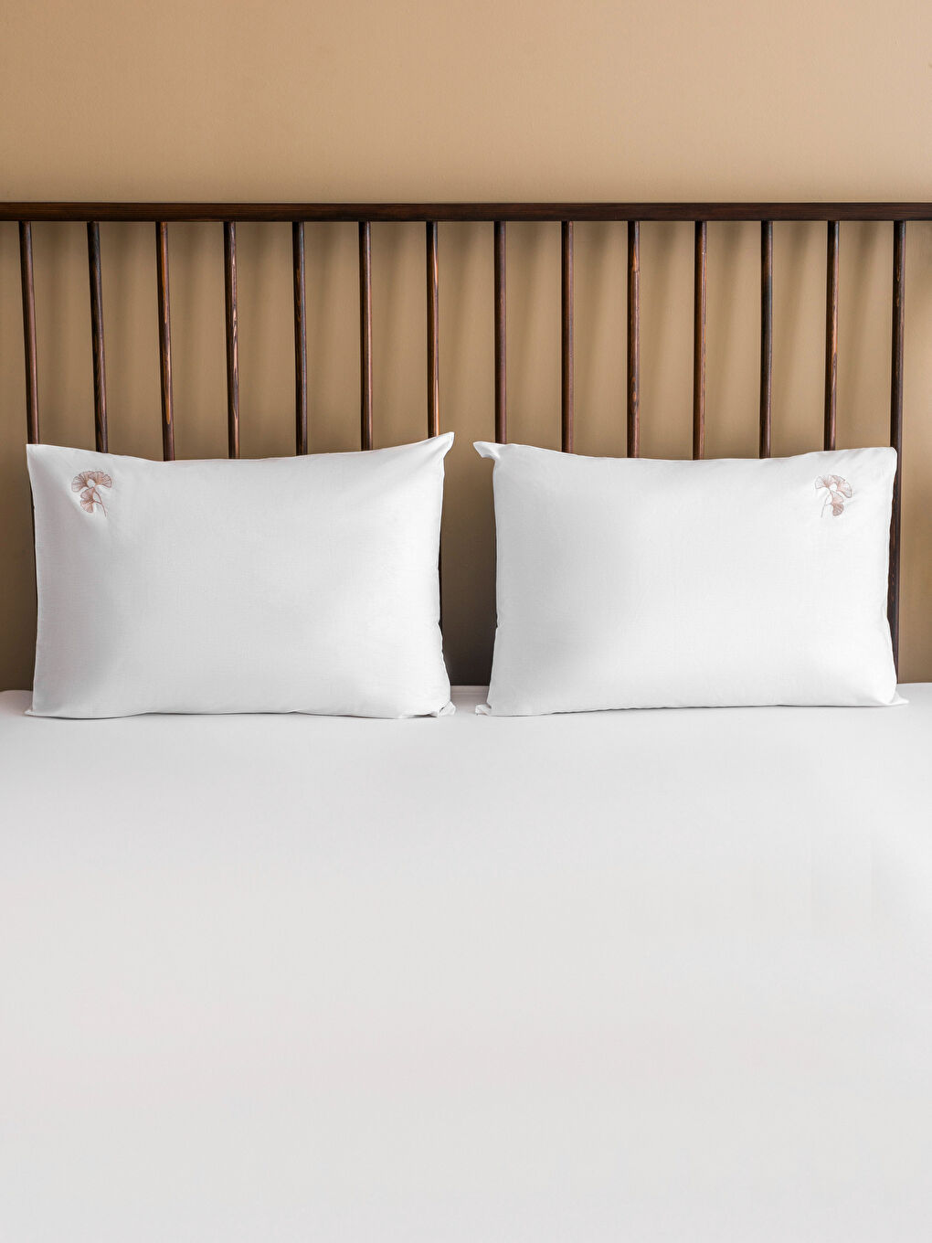Flower Embroidered Cotton Pillowcase Set (2 Pcs) 50X70 Cm -S5GC53Z8-J5E