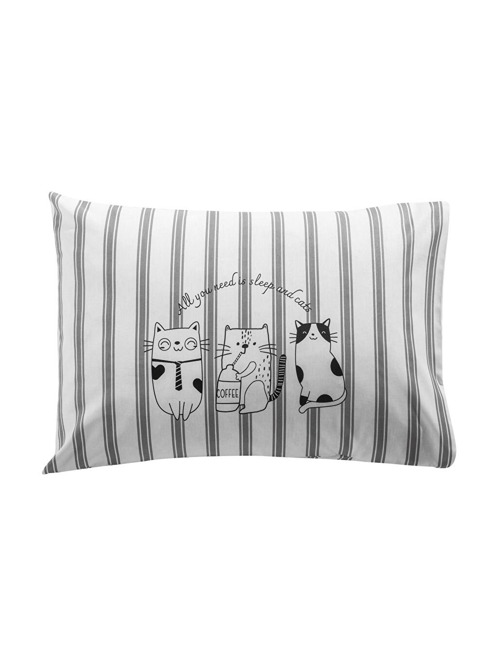 Cat Printed Pillow Case 2 Pack 50x70 Cm -S5GD68Z8-LQJ