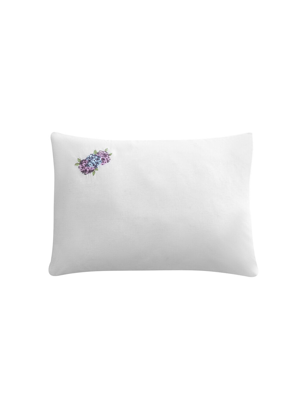 Flower Embroidered Cotton Pillowcase Set (2 Pcs) 50X70 Cm -S5GD75Z8-J5E