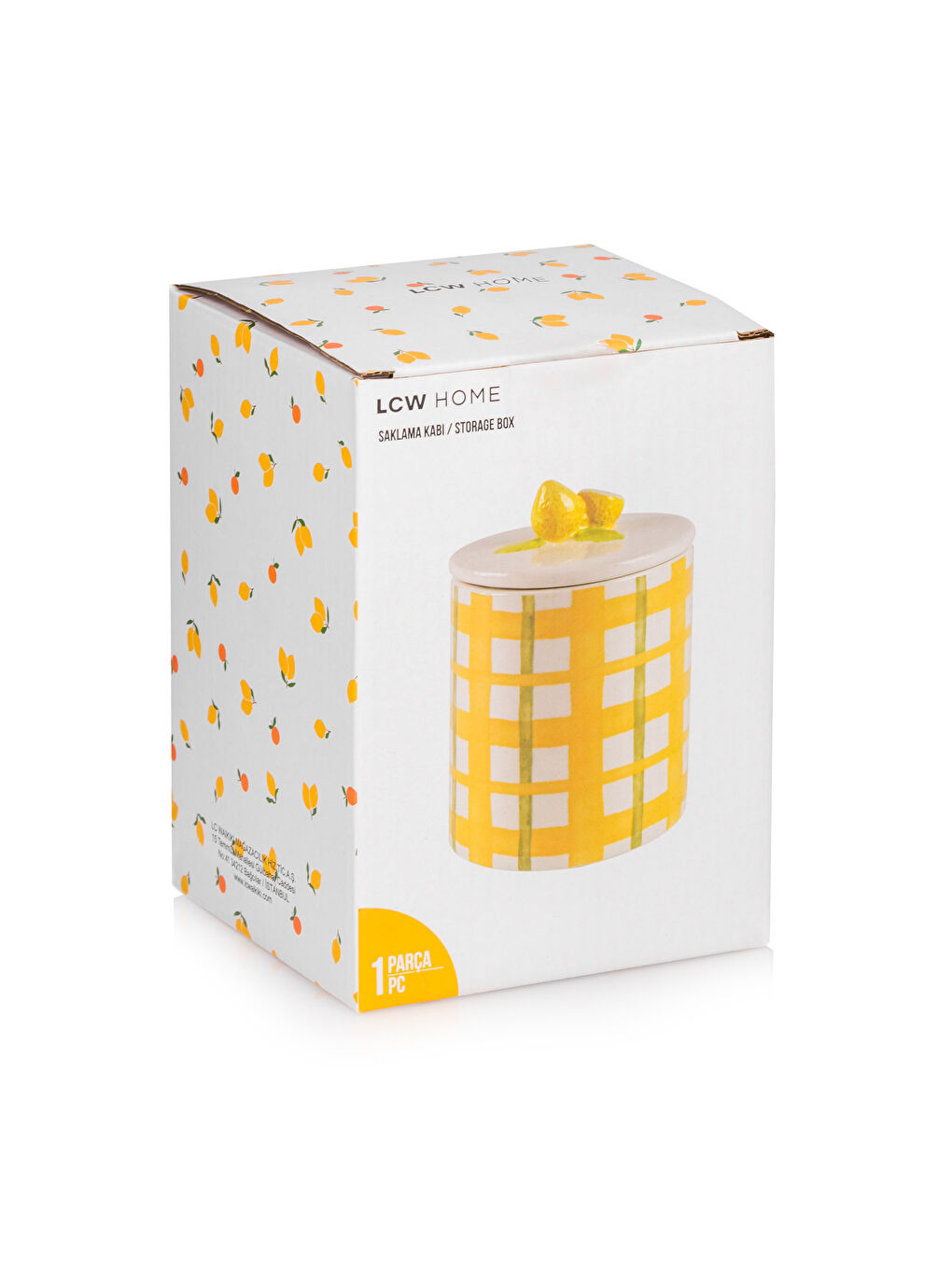 Karışık Baskılı Seramik Saklama Kabı 17 cm-3