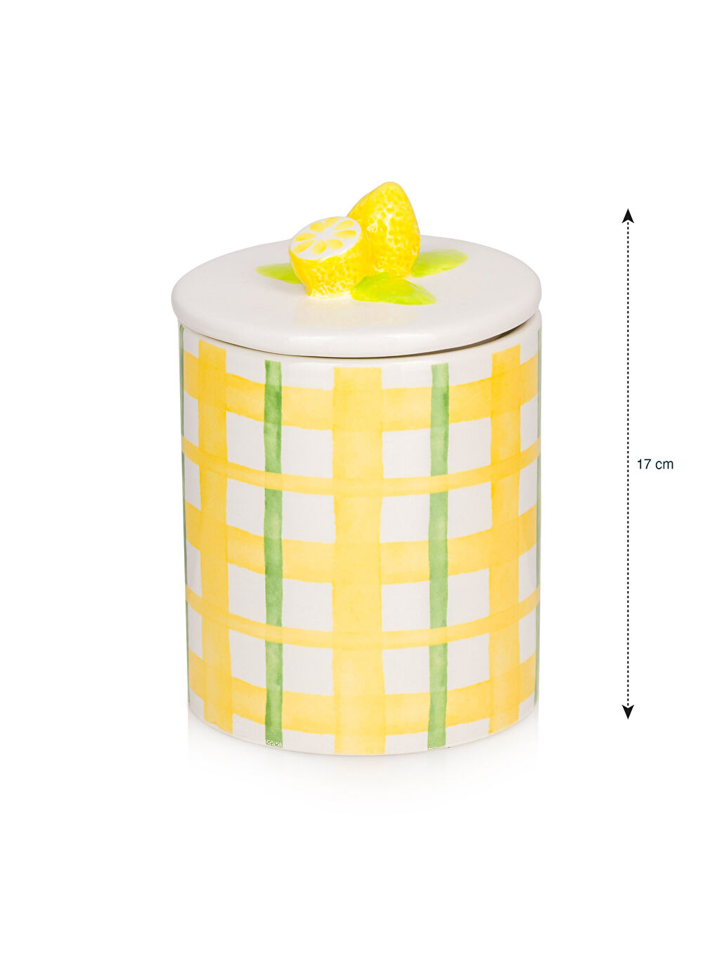 Karışık Baskılı Seramik Saklama Kabı 17 cm-4