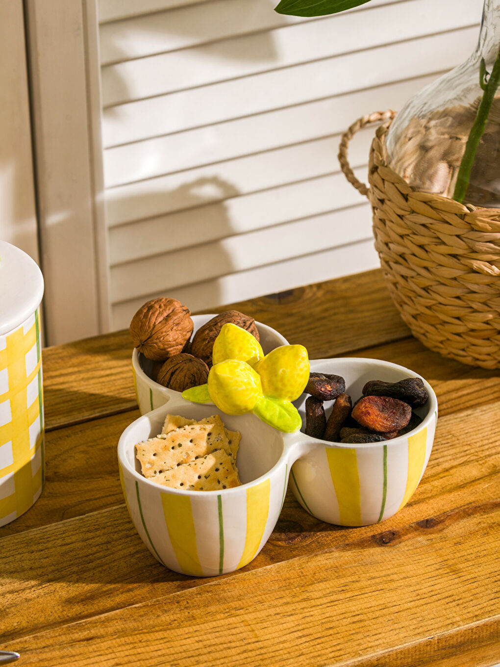 Karışık Limon Figürlü Seramik Çerezlik 19 cm