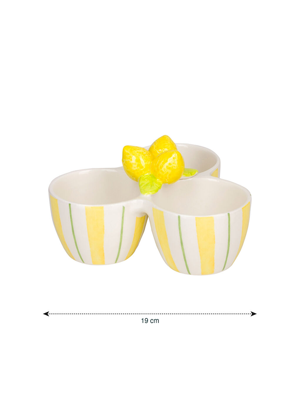 Karışık Limon Figürlü Seramik Çerezlik 19 cm-4