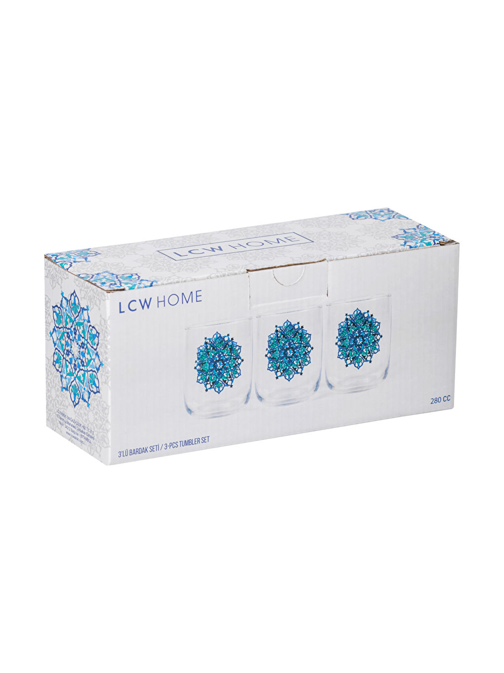Printed Glass Set 3-pack 280 ml-3