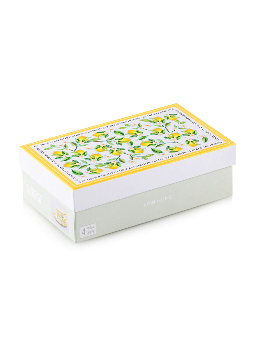 Floral Printed 2-Person Porcelain Coffee Cup Set 90 ml-4