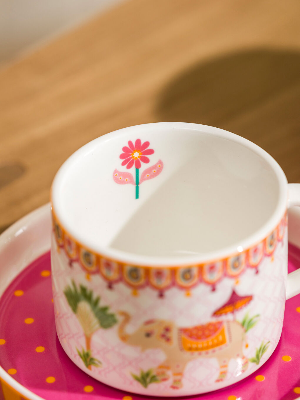 LCW HOME Printed 2-Person Porcelain Coffee Cup Set 90 ml -S5GL38Z8-M0T
