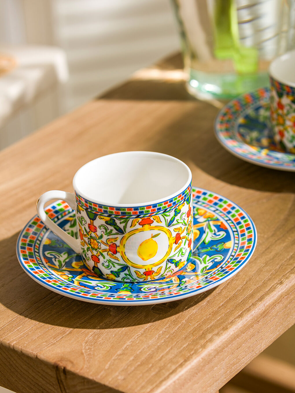 LCW HOME Karişik Baskılı 2 Kişilik Porselen Kahve Fincan Takımı 90 ml - 1
