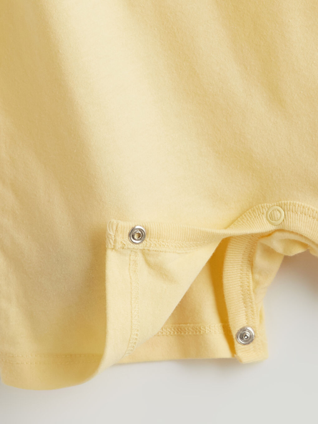 Sarı Bisiklet Yaka Çiçekli Kız Bebek Tulum-3