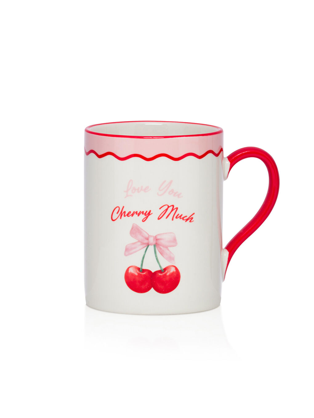 LCW HOME Šolja od porcelana sa štampanim trešnjama 320 ml -S5GO43Z8-LTQ