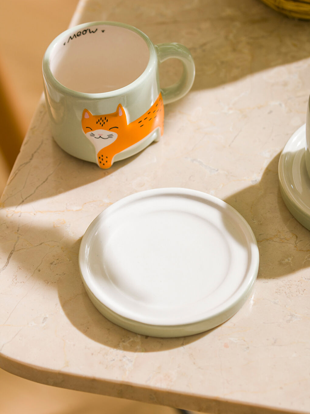 LCW HOME Karişik Kedi Figürlü 2 Kişilik Seramik Kahve Fincan Takımı 80 ml - 2