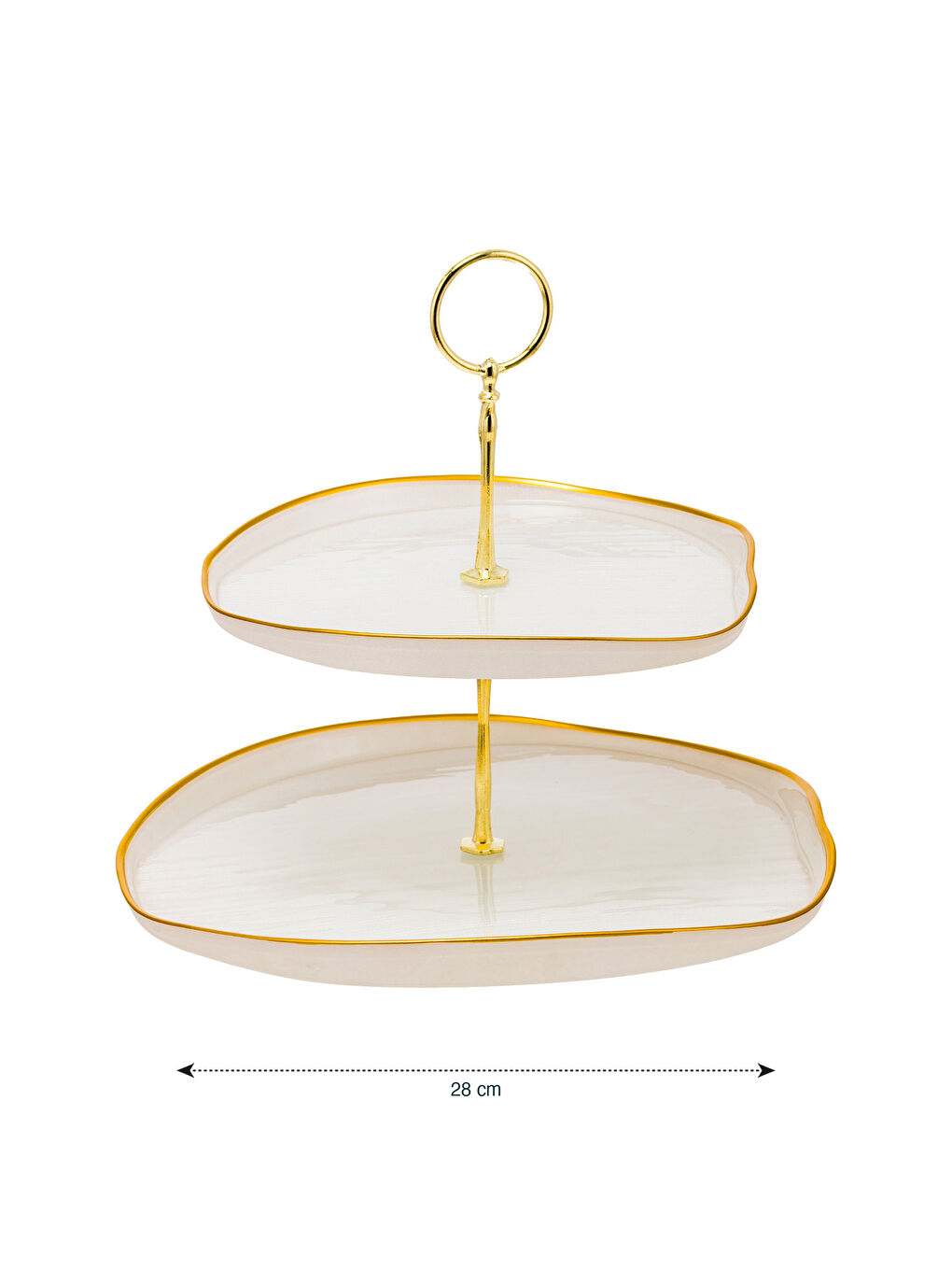 حامل كيك زجاجي بقاعدة 28 سم-5