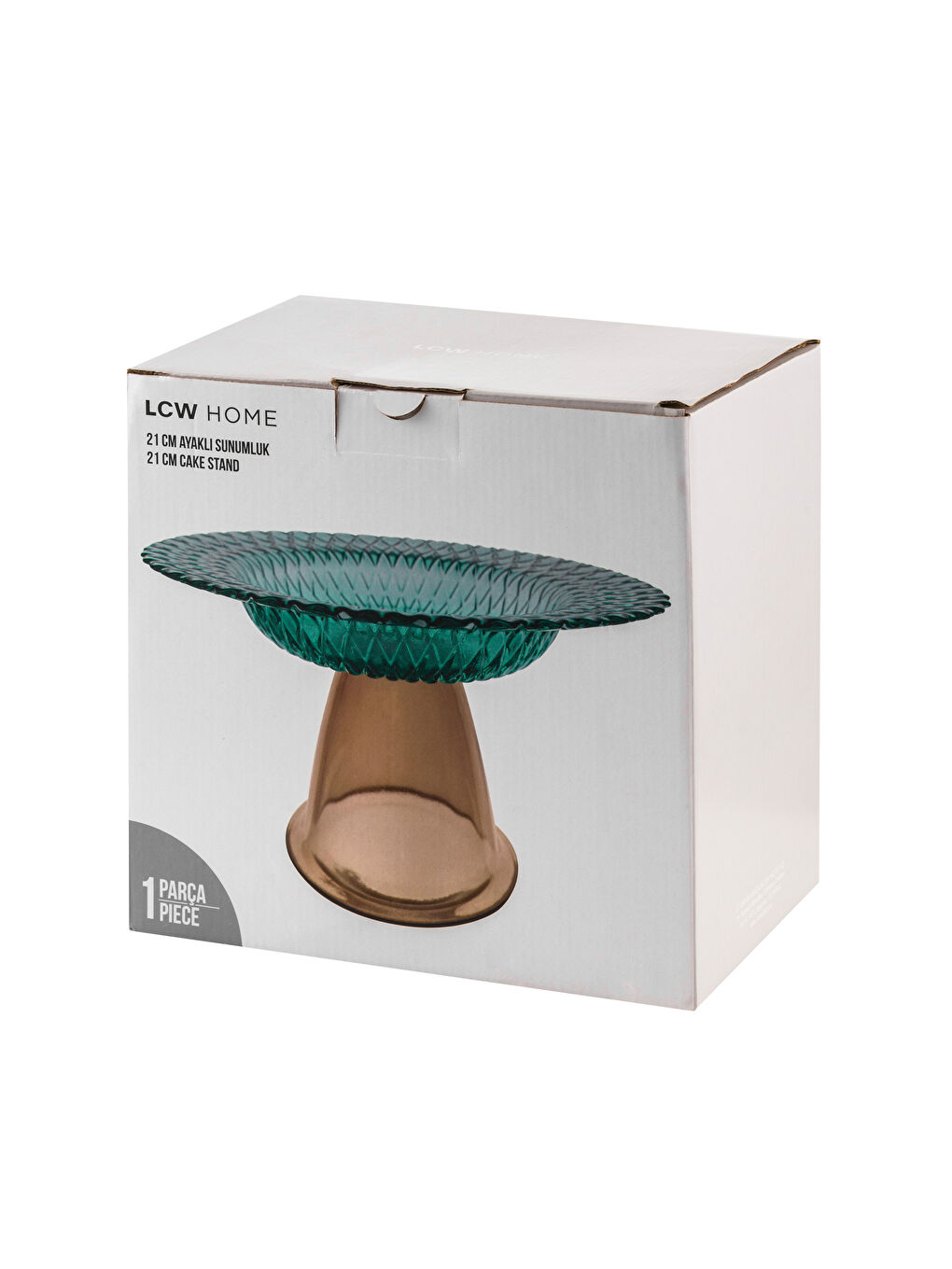 LCW HOME Karişik Ayaklı Cam Sunumluk 21 cm - 3