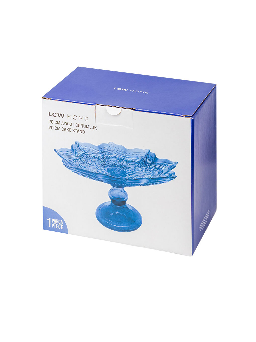 LCW HOME Lacivert Cam Ayaklı Sunumluk 20 cm - 3
