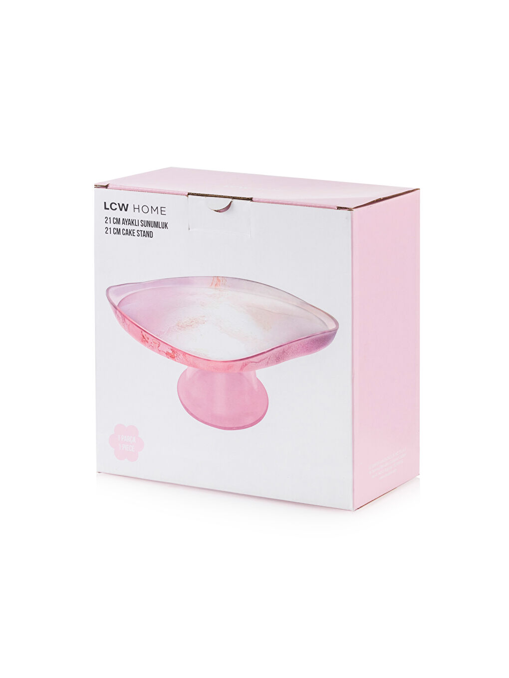 LCW HOME Pembe Ayaklı Cam Sunumluk 21 cm - 3