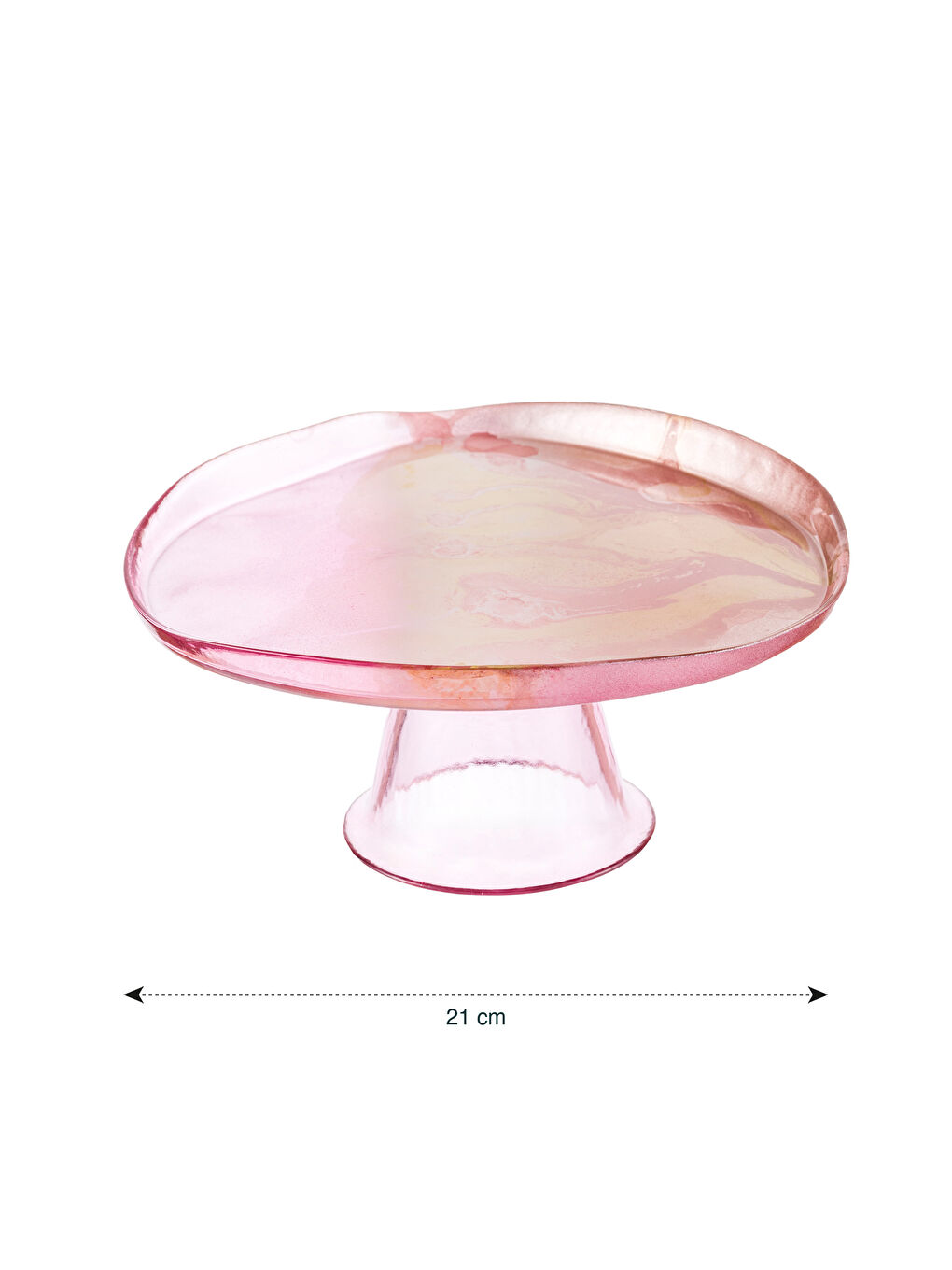 LCW HOME Pembe Ayaklı Cam Sunumluk 21 cm - 4